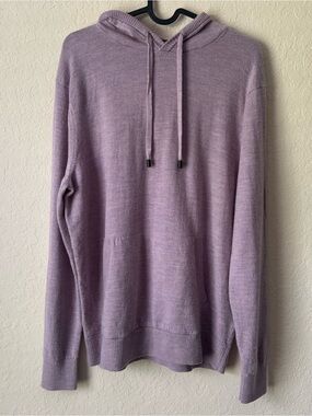 Artefact | Men's Brosnan Merino Wool Hoodie Size Large Heathered Purple Outdoor